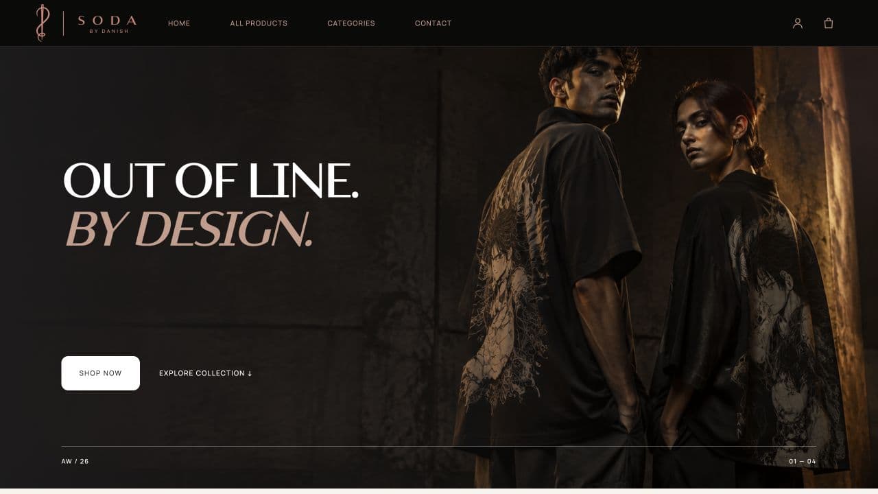SODA by Danish homepage preview